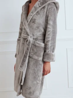 Badjassen*Chelsea Peers - - Fleece badjas Antraciet