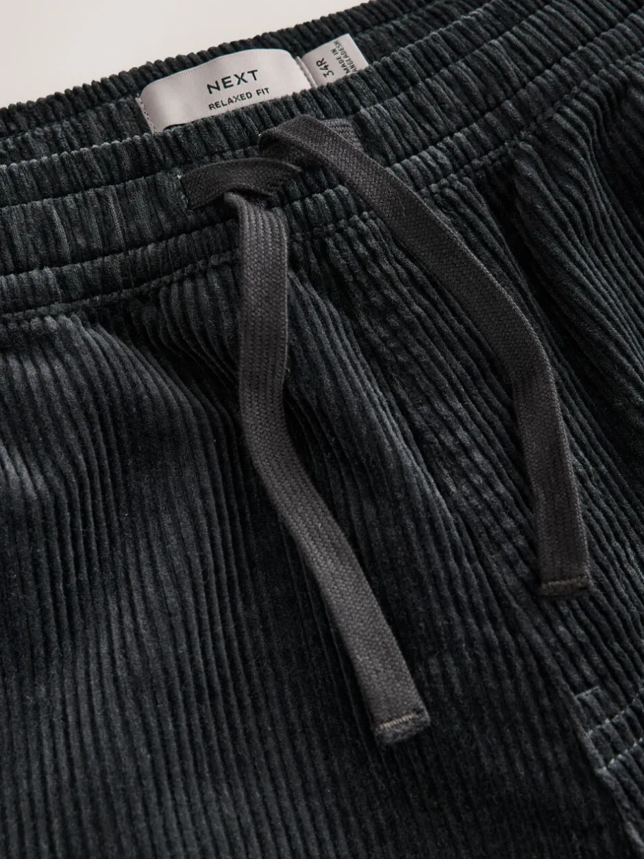 Broeken En Chino's|Next - Corduroy Joggers Antraciet