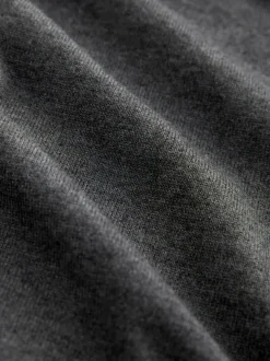 Gebreide Kleding*Next - Effen - Regular Fit Cotton Rich Crew Neck Jumper Antraciet