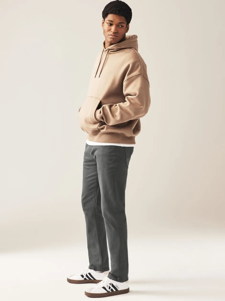 Jeans*Next Antraciet - Enkele - Slim fit klassieke stretchy jeans