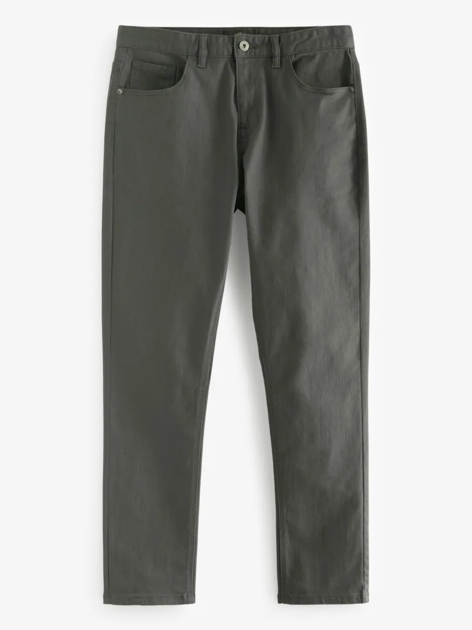 Jeans*Next Antraciet - Enkele - Slim fit klassieke stretchy jeans