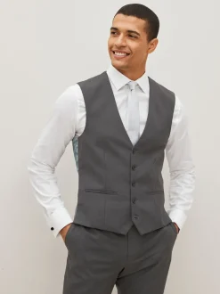 Vesten|Next - Gilet met regular fit Antraciet