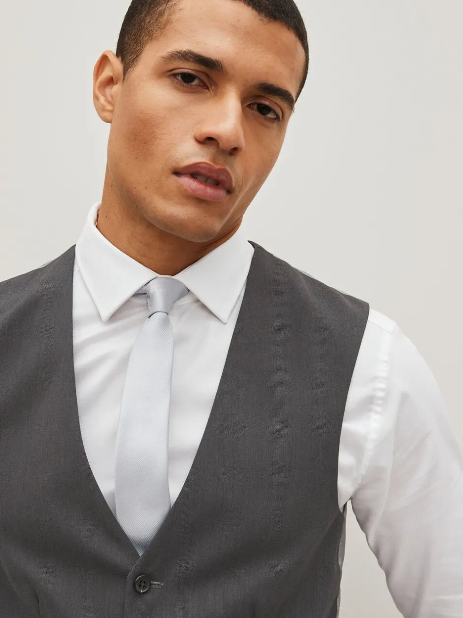 Vesten|Next - Gilet met regular fit Antraciet