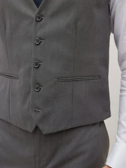 Vesten|Next - Gilet met regular fit Antraciet