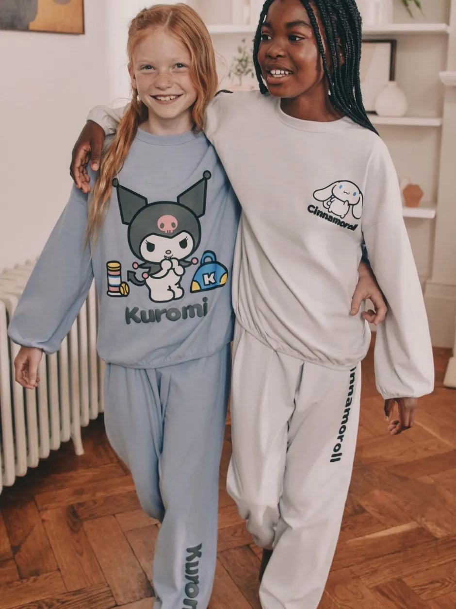 Nachtkleding En Pyjama's|Pyjama's|Next Antraciet - Hello Kitty and Friends Jogger Pyjamas 2 Pack (3-16yrs)