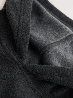 Pyjama's|Loungewear|Next Antraciet - Hooded Towelling Pyjamas Set