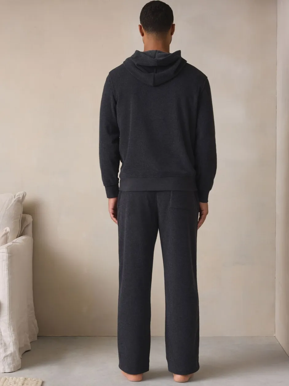 Pyjama's|Loungewear|Next Antraciet - Hooded Towelling Pyjamas Set