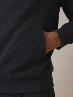 Pyjama's|Loungewear|Next Antraciet - Hooded Towelling Pyjamas Set