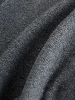 Gebreide Kleding|Jurken*Next - 2-In-1 Zacht aanvoelende trui met kanten rok Antraciet