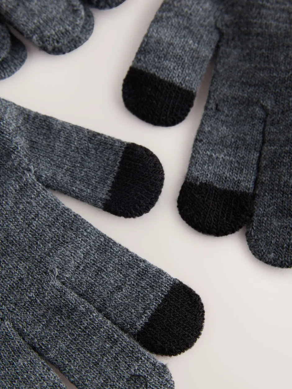 Mutsen, Handschoenen En Sjaals|Mutsen, Handschoenen En Sjaals*Next - Magic handschoenen 3 paar (3-16jr) Antraciet