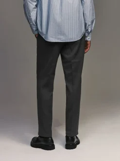 Formele Broek*Next - Normale pasvorm chique broek met wol Antraciet