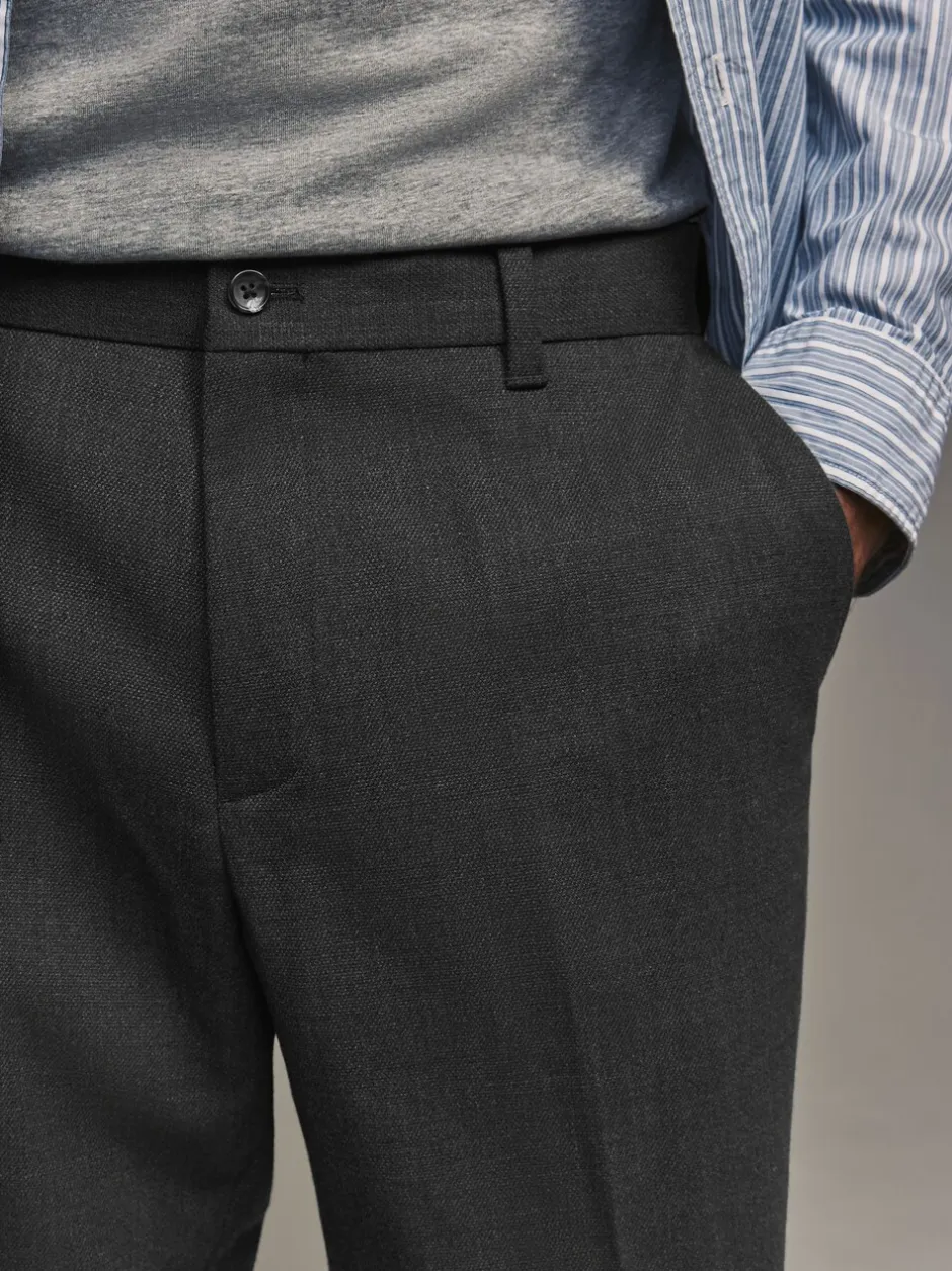 Formele Broek*Next - Normale pasvorm chique broek met wol Antraciet