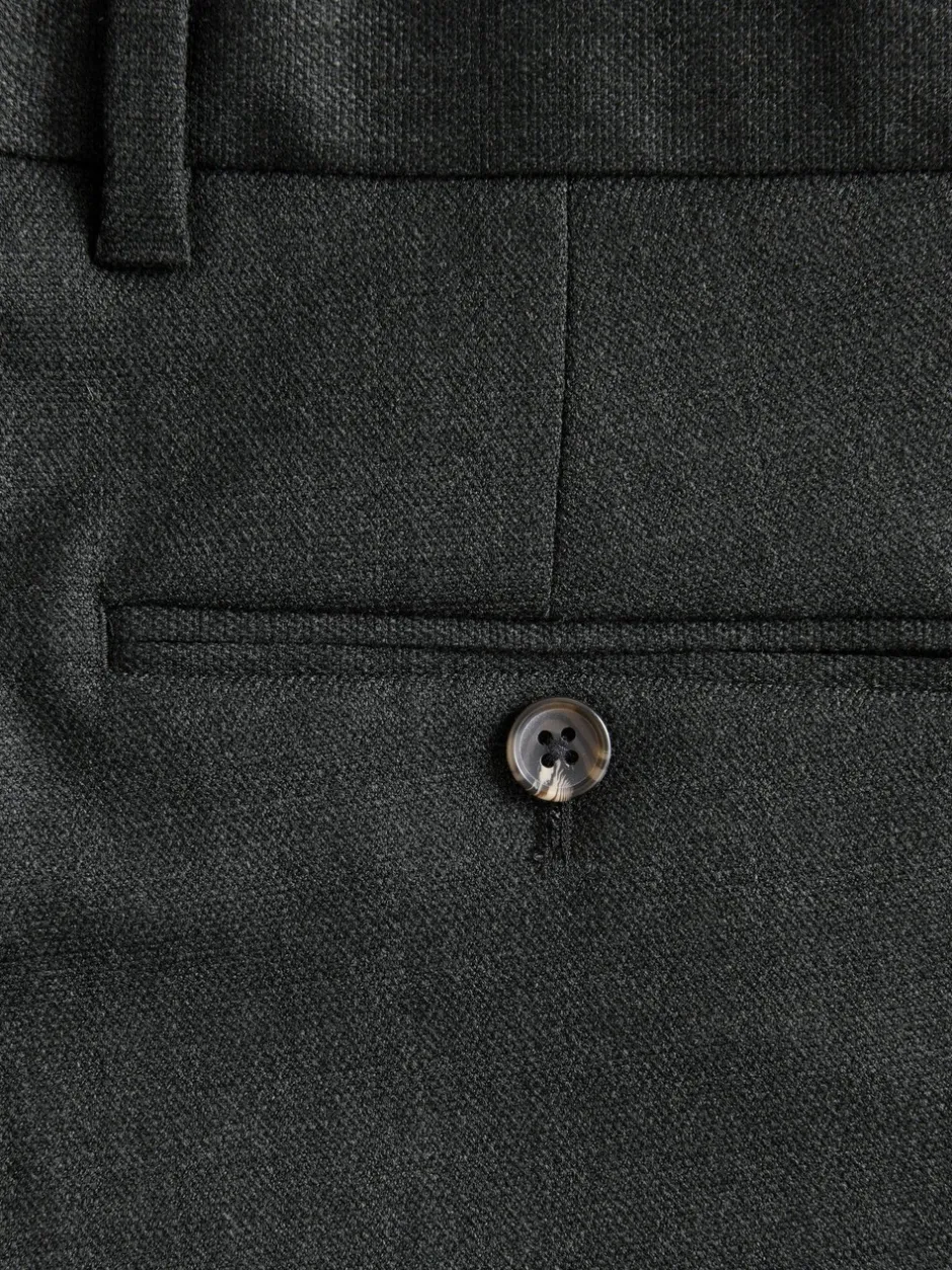Formele Broek*Next - Normale pasvorm chique broek met wol Antraciet