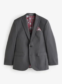 Blazers En Business-Jasjes|Pakken*Next - Normale Pasvorm - Kostuum met twee knopen: colbert Antraciet
