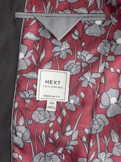 Blazers En Business-Jasjes|Pakken*Next - Normale Pasvorm - Kostuum met twee knopen: colbert Antraciet