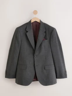 Blazers En Business-Jasjes|Pakken|Next - Regular Fit Signature Nova Fides 100% Italian Wool Suit Jacket Antraciet