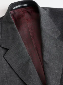 Blazers En Business-Jasjes|Pakken|Next - Regular Fit Signature Nova Fides 100% Italian Wool Suit Jacket Antraciet