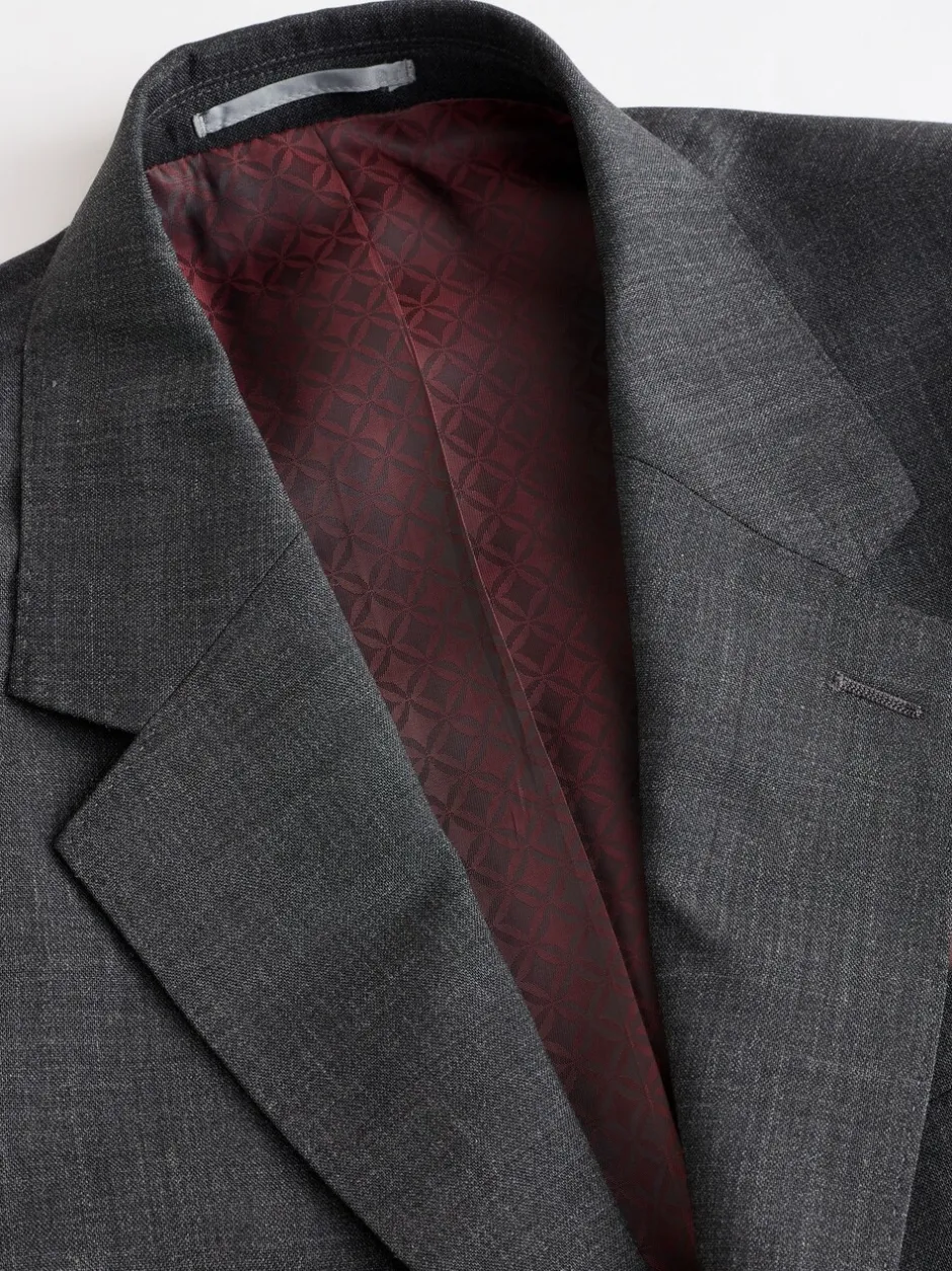 Blazers En Business-Jasjes|Pakken|Next - Regular Fit Signature Nova Fides 100% Italian Wool Suit Jacket Antraciet