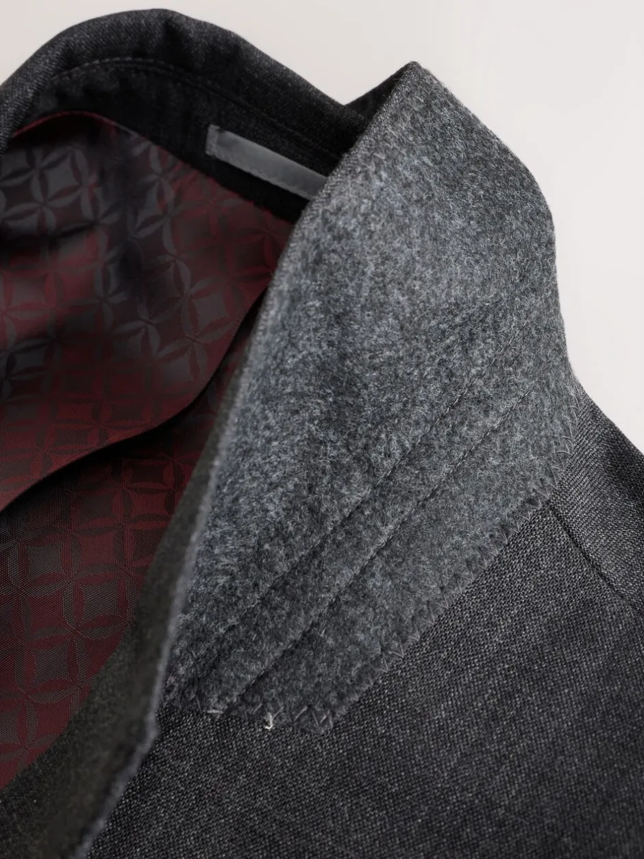 Blazers En Business-Jasjes|Pakken|Next - Regular Fit Signature Nova Fides 100% Italian Wool Suit Jacket Antraciet