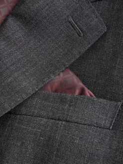 Blazers En Business-Jasjes|Pakken|Next - Regular Fit Signature Nova Fides 100% Italian Wool Suit Jacket Antraciet
