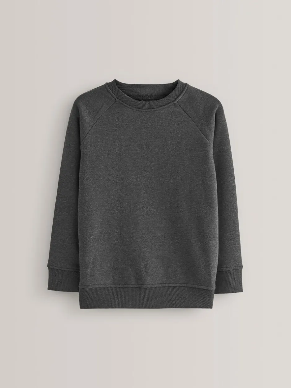 Schoolkleding|Schoolkleding*Next Antraciet - Schoolsweater met ronde hals (3-17jr)