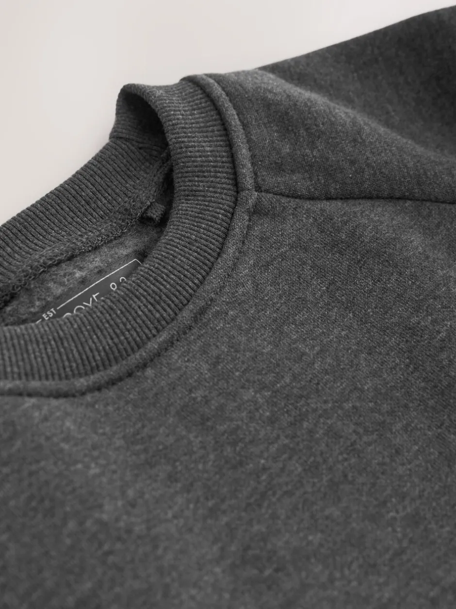 Schoolkleding|Schoolkleding*Next Antraciet - Schoolsweater met ronde hals (3-17jr)
