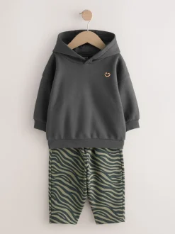 Sets En Combisets|Truien En Breisels*Next - Set met hoodie en joggingbroek (3 mnd - 7 jr) Antraciet