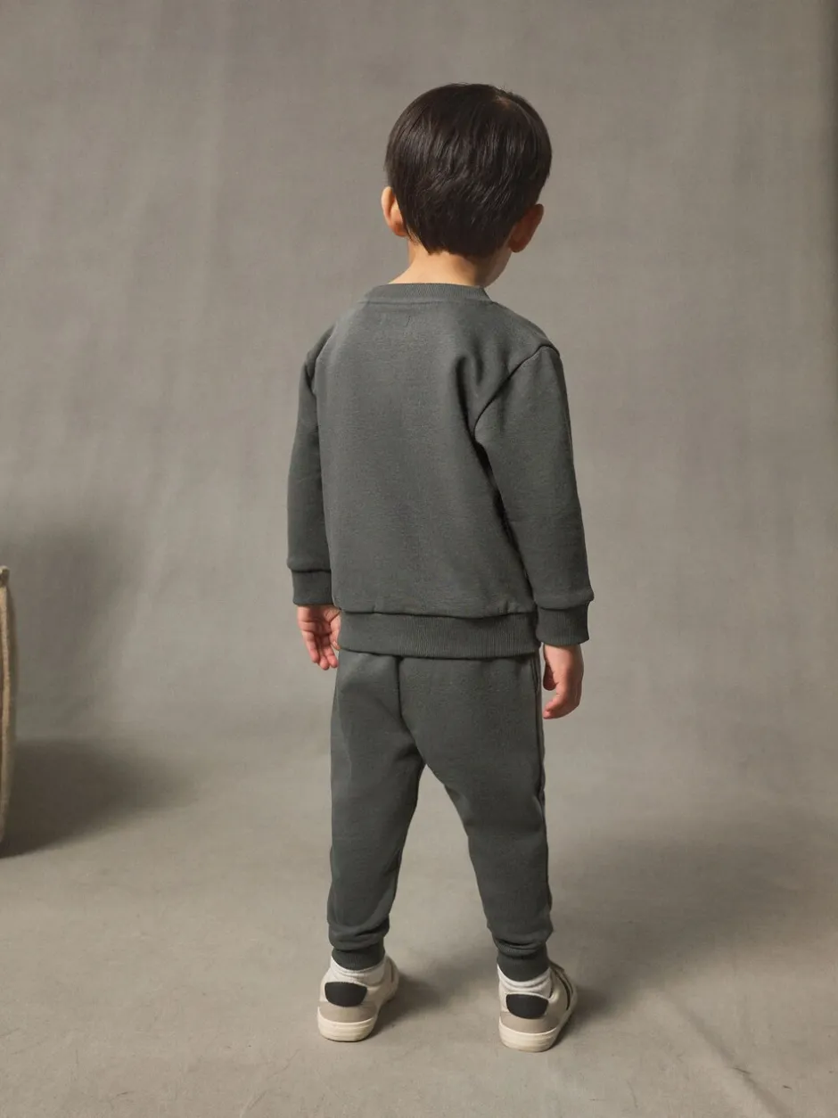 Joggingbroeken|Sets En Outfits|Next Antraciet - Set met sweatshirt en joggingbroek (3mnd-7jr)