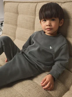 Joggingbroeken|Sets En Outfits|Next Antraciet - Set met sweatshirt en joggingbroek (3mnd-7jr)