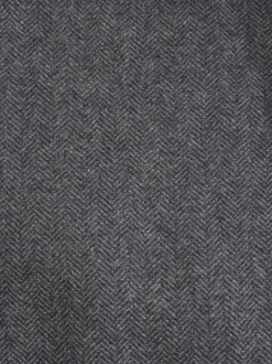 Blazers En Business-Jasjes|Next - Slim Fit - Blazer met visgraatmotief en hoog wolgehalte Antraciet