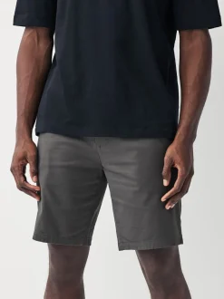 Shorts*Next Antraciet - Slim Fit - Chinoshort met stretch