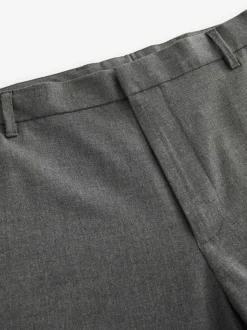 Formele Broek|Next - Slim Fit - Elasticated Waist Motionflex Stretch Smart Trousers Antraciet