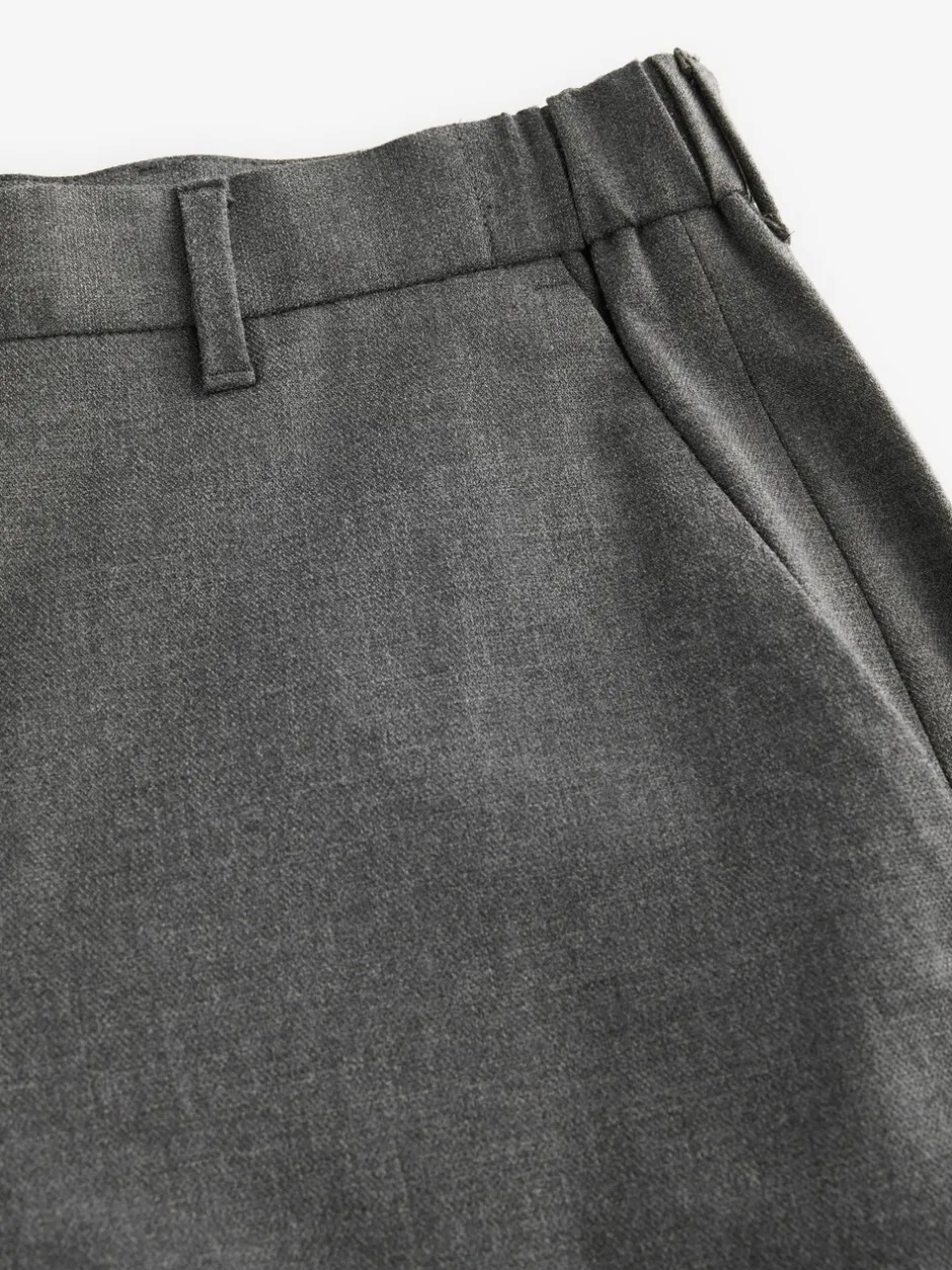 Formele Broek|Next - Slim Fit - Elasticated Waist Motionflex Stretch Smart Trousers Antraciet
