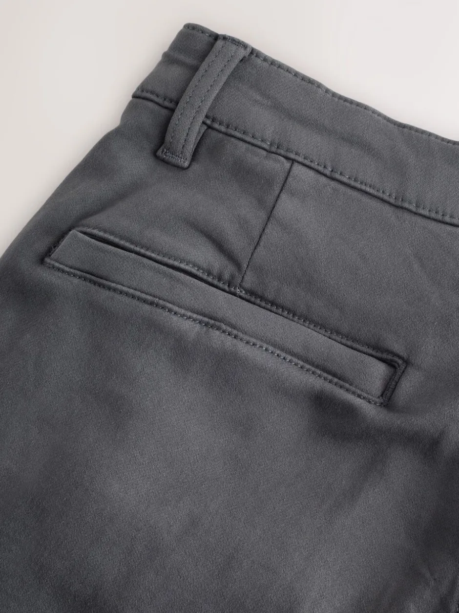 Broeken En Chino's*Next - Slim Fit Motionflex Strech Cargo Trousers Antraciet