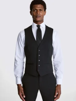 Vesten|MOSS - Smal - Stretch Suit Waistcoat Antraciet