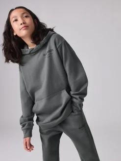 Sweaters En Hoody´S|smALLSAINTS Antraciet - Oversized Underground Pullover Hoodie