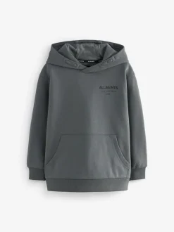Sweaters En Hoody´S|smALLSAINTS Antraciet - Oversized Underground Pullover Hoodie