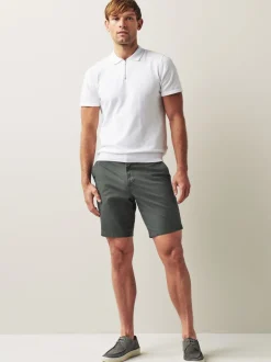 Shorts*Next Antraciet - Straight fit - Chinoshort met stretch