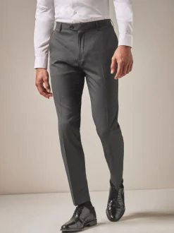 Formele Broek|Broeken En Chino's*Next - Strakke Pasvorm - Chique stretchy broek Antraciet