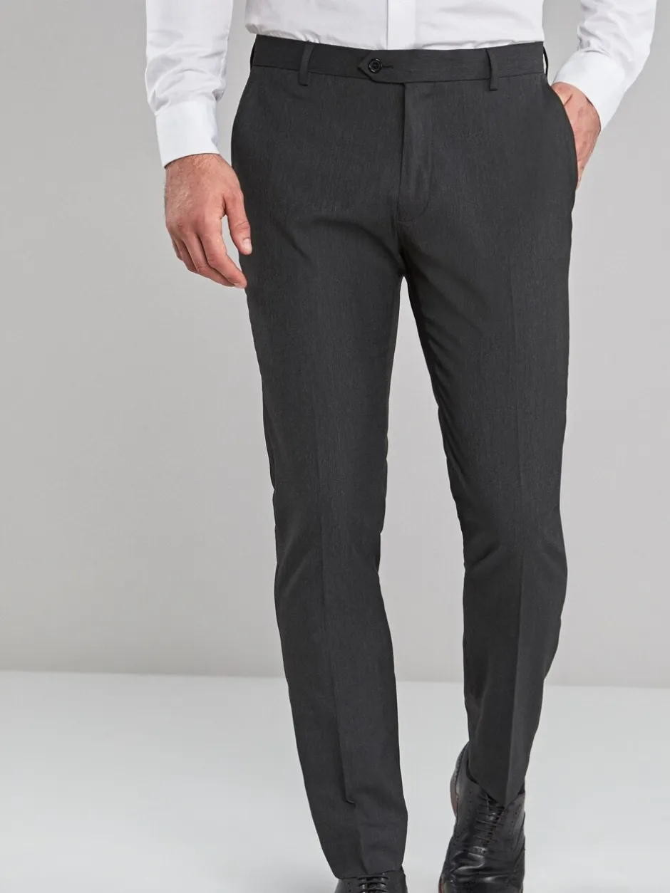 Formele Broek|Broeken En Chino's*Next - Strakke Pasvorm - Chique stretchy broek Antraciet