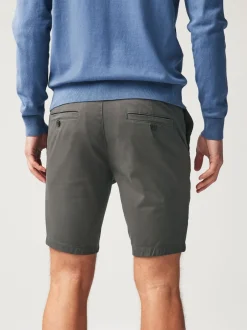 Shorts|Next - Strakke Pasvorm - Chinoshort met stretch Antraciet