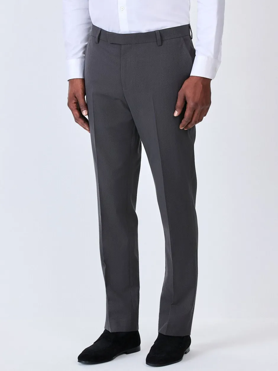 Smokings En Feestkleding*Next Antraciet - Strakke Pasvorm - Pantalon in smokingstijl