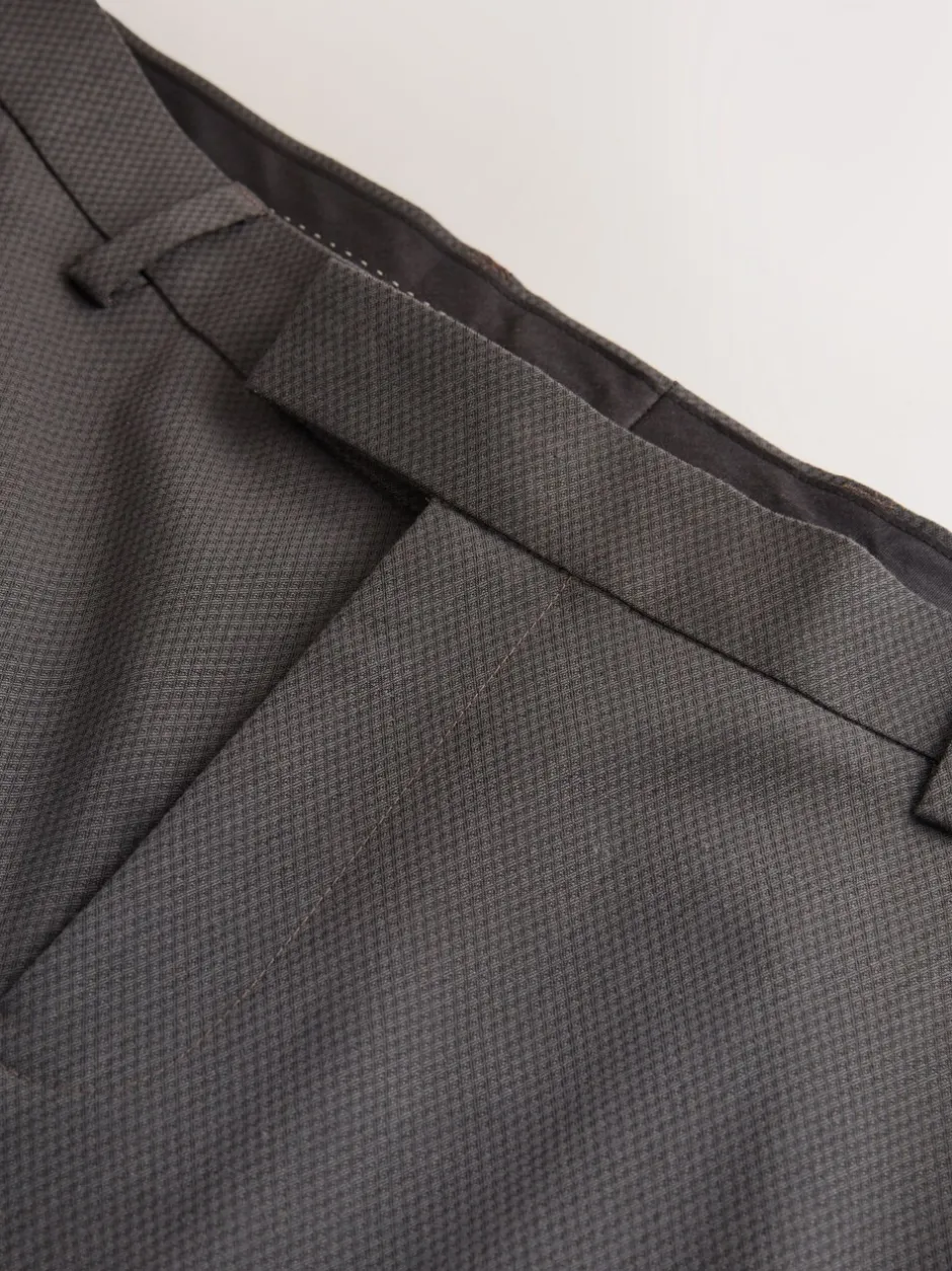 Smokings En Feestkleding*Next Antraciet - Strakke Pasvorm - Pantalon in smokingstijl