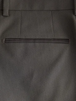 Smokings En Feestkleding*Next Antraciet - Strakke Pasvorm - Pantalon in smokingstijl