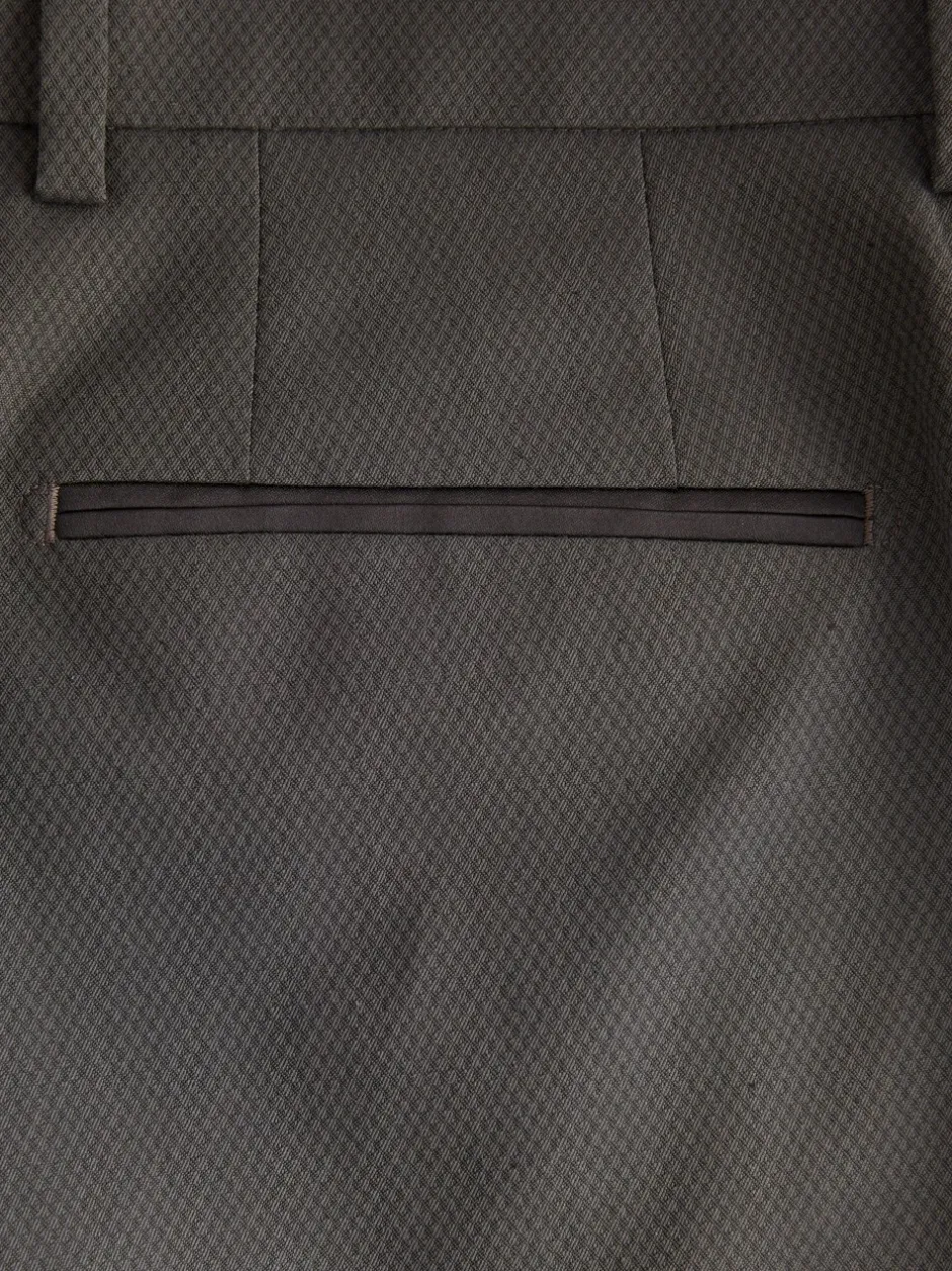 Smokings En Feestkleding*Next Antraciet - Strakke Pasvorm - Pantalon in smokingstijl