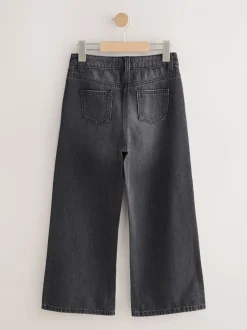 Jeans|Next Antraciet - Stud Embellished Wide Leg Jeans (3-16yrs)