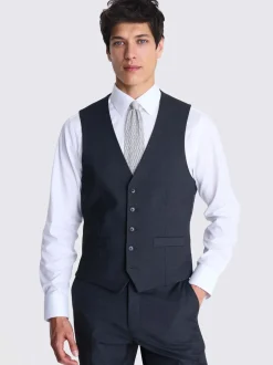 Vesten|MOSS - Tailored - Stretch Suit Waistcoat Antraciet