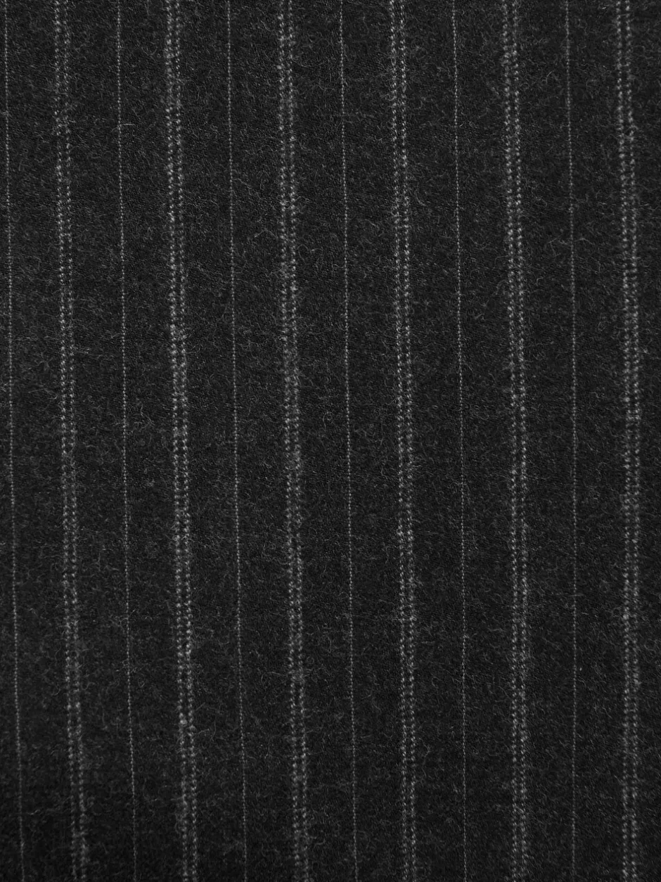 Pakken*Next Antraciet - Tailored Fit Signature Empire Mills 100% British Wool Stripe Suit Jacket