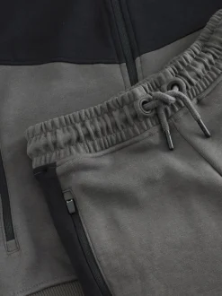 Joggingbroeken|Sweaters En Hoody´S*Next - Tech Sportswear Hoodie and Joggers Set Antraciet