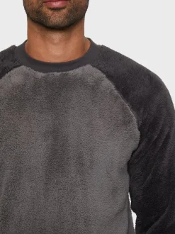 Pyjama's|Threadbare - Borg pyjamaset Antraciet